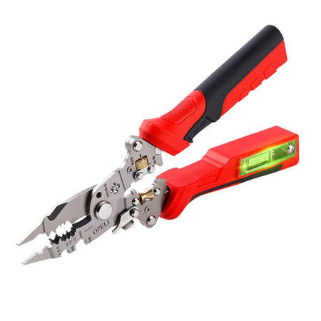 OPELI 16-In-1 Wire Stripping Pliers, 2026 New Rechargeable Wire Strippers Tool with Voltage Tester&Alarms, Detectable 12-250V, Heavy-Duty Electrical Pliers&Wire Cutters–For Professional and Home Use