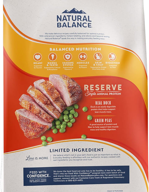 Load image into Gallery viewer, Limited Ingredient Diet | Adult Grain-Free Dry Cat Food | Protein Options Include Duck, Chicken, Salmon or Venison
