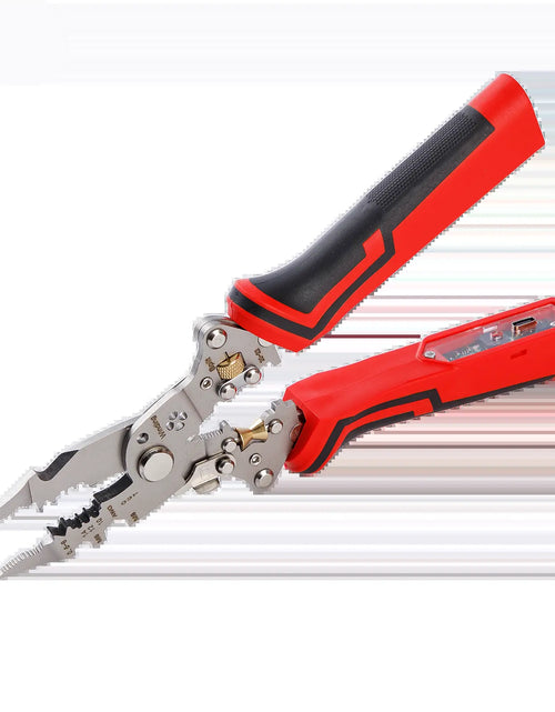 Load image into Gallery viewer, OPELI 16-In-1 Wire Stripping Pliers, 2026 New Rechargeable Wire Strippers Tool with Voltage Tester&amp;Alarms, Detectable 12-250V, Heavy-Duty Electrical Pliers&amp;Wire Cutters–For Professional and Home Use
