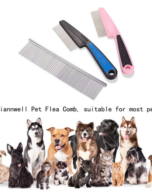 Load image into Gallery viewer, Cat Comb,Pet Comb  Professional Grooming Comb for Dog/Cat/Small Pets(3 Packs)
