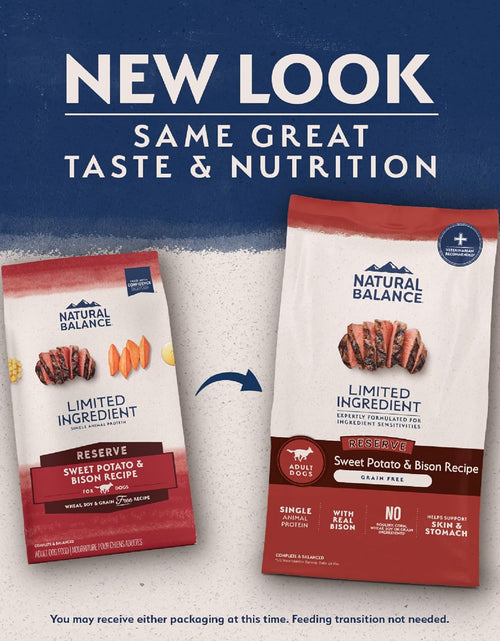 Load image into Gallery viewer, Limited Ingredient Adult Grain-Free Dry Dog Food, Reserve Sweet Potato &amp; Bison Recipe, 4 Pound (Pack of 1)
