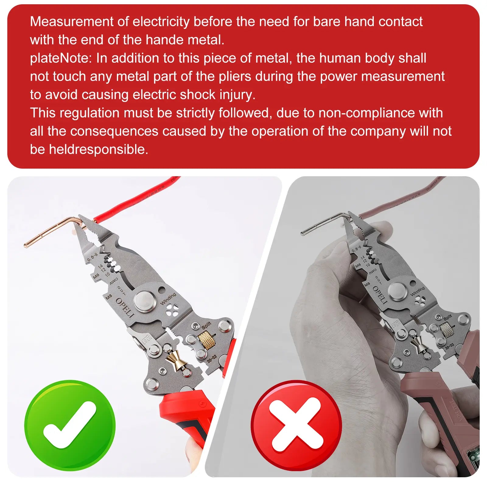 OPELI 16-In-1 Wire Stripping Pliers, 2026 New Rechargeable Wire Strippers Tool with Voltage Tester&Alarms, Detectable 12-250V, Heavy-Duty Electrical Pliers&Wire Cutters–For Professional and Home Use