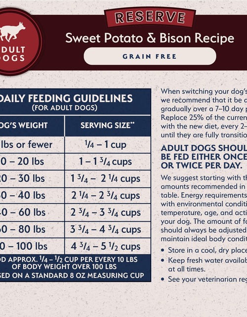 Load image into Gallery viewer, Limited Ingredient Adult Grain-Free Dry Dog Food, Reserve Sweet Potato &amp; Bison Recipe, 4 Pound (Pack of 1)
