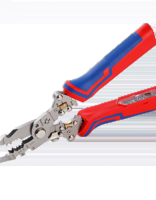 Load image into Gallery viewer, OPELI 16-In-1 Wire Stripping Pliers, 2026 New Rechargeable Wire Strippers Tool with Voltage Tester&amp;Alarms, Detectable 12-250V, Heavy-Duty Electrical Pliers&amp;Wire Cutters–For Professional and Home Use
