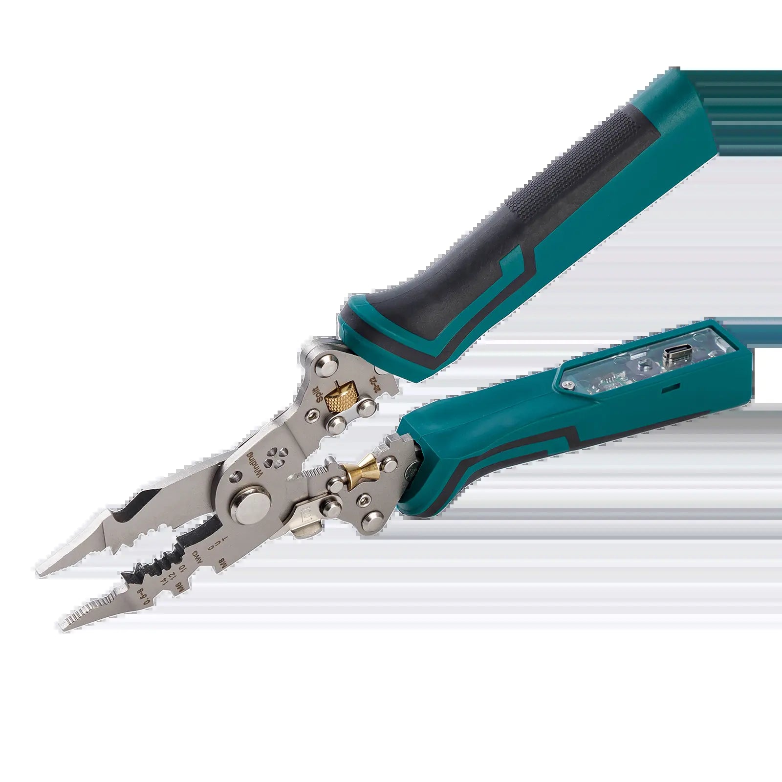OPELI 16-In-1 Wire Stripping Pliers, 2026 New Rechargeable Wire Strippers Tool with Voltage Tester&Alarms, Detectable 12-250V, Heavy-Duty Electrical Pliers&Wire Cutters–For Professional and Home Use