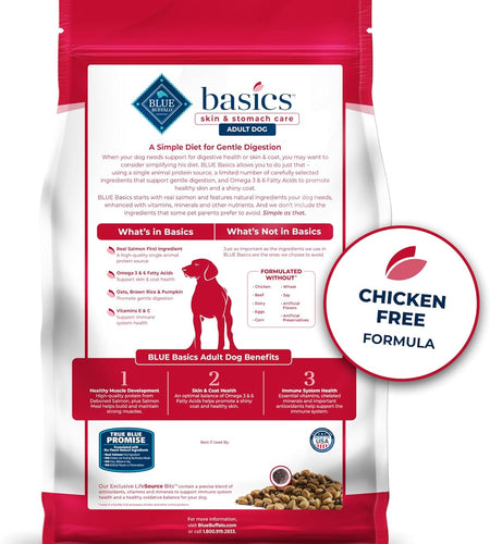 Basics Grain-Free Dry Dog Food for Adult Dogs, Limited Ingredient Diet, Salmon Recipe, 22-Lb. Bag
