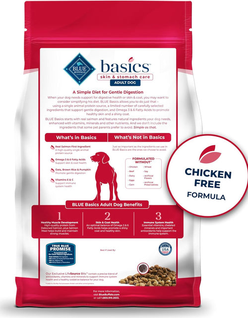 Load image into Gallery viewer, Basics Grain-Free Dry Dog Food for Adult Dogs, Limited Ingredient Diet, Salmon Recipe, 22-Lb. Bag
